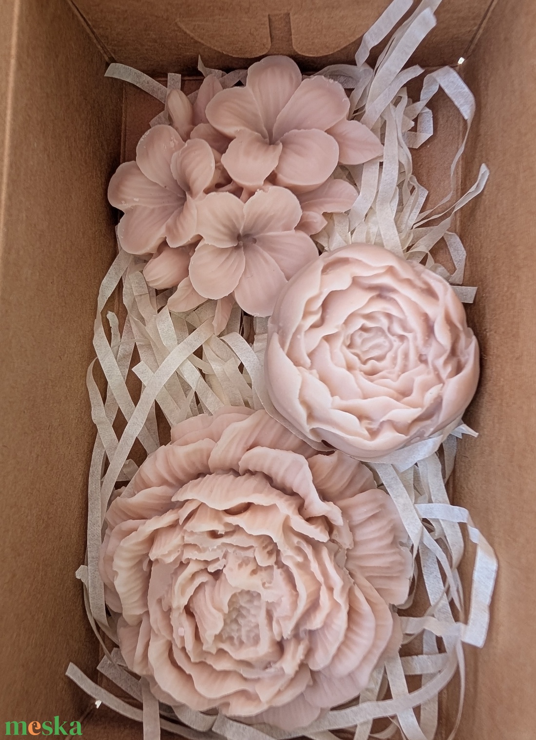 Illatosított szójaviasz virág dobozban - otthon & életmód - gyertya, illat, aroma - illatviasz - Meska.hu