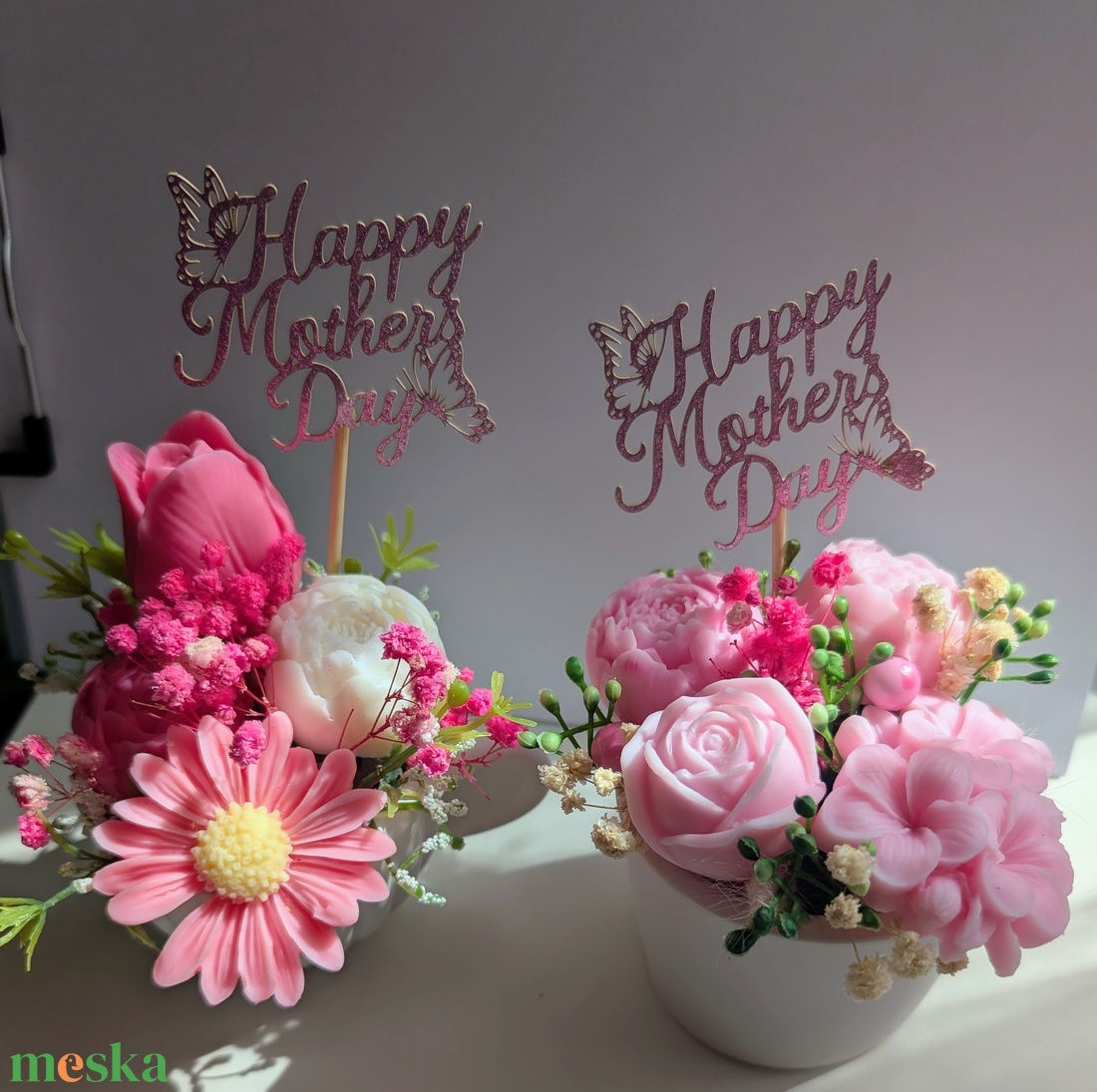 Anyák napi virágboxok - otthon & életmód - virágdekoráció - virágok - virágbox - Meska.hu