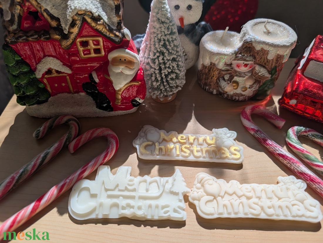 Merry Christmas Feliratos Szójaviasz Illatviasz � Karácsonyi Aromalámpa Viasz - otthon & életmód - gyertya, illat, aroma - illatviasz - Meska.hu