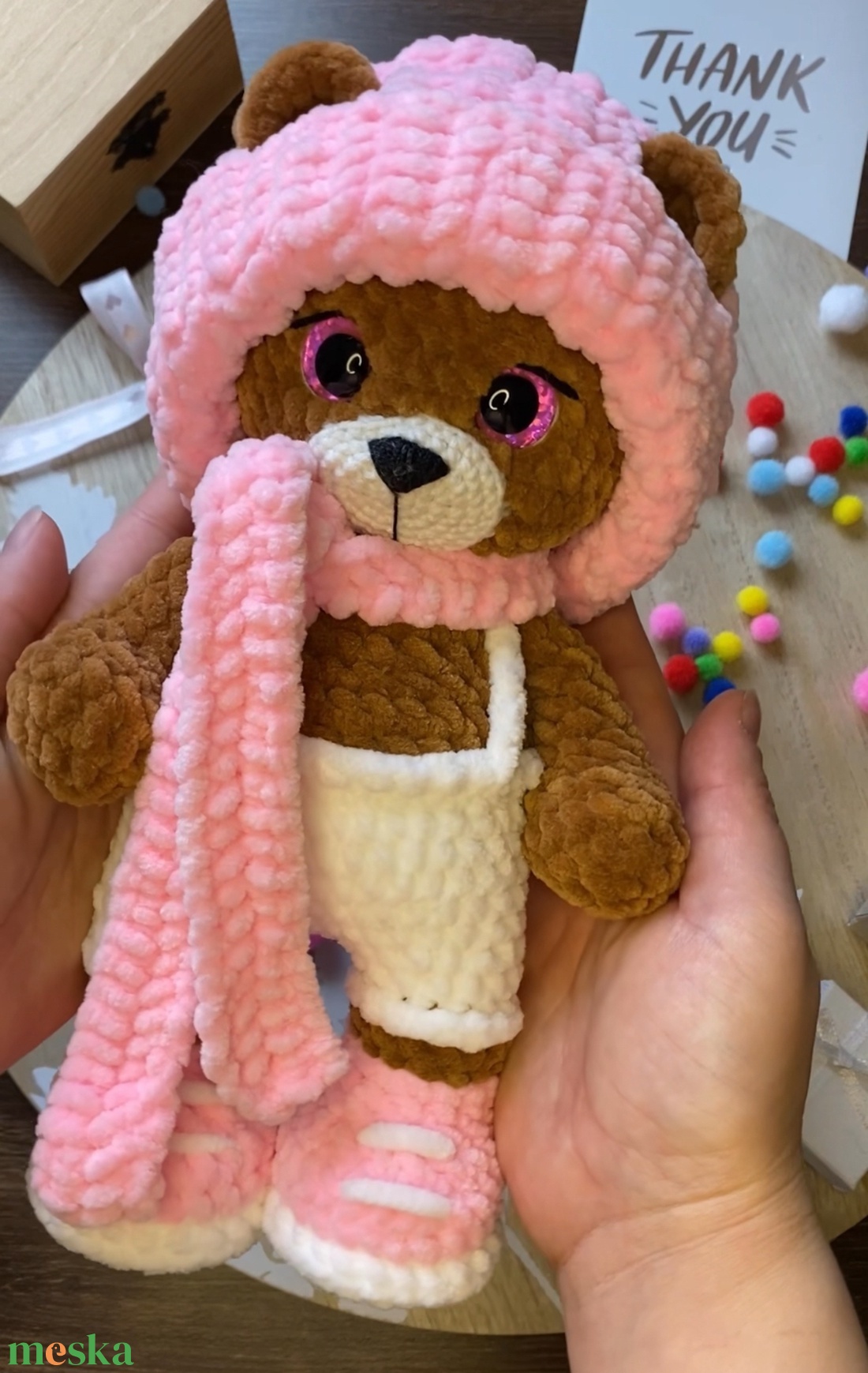 Horgolt maci - játék & sport - plüssállat & játékfigura - maci - Meska.hu