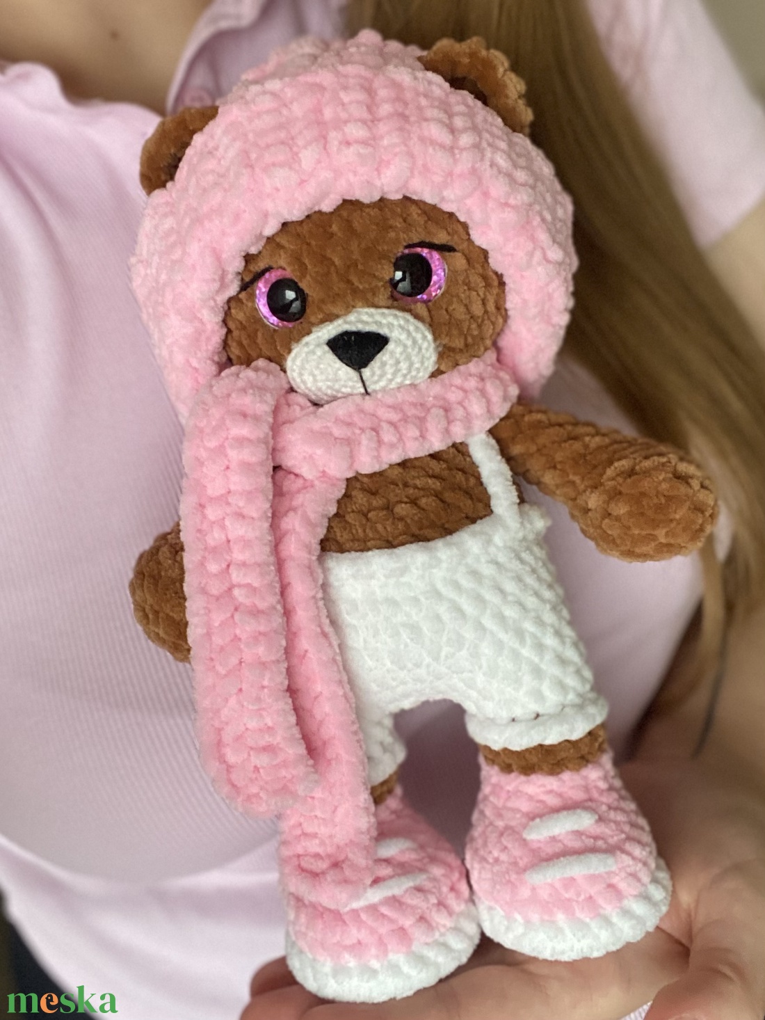 Horgolt maci - játék & sport - plüssállat & játékfigura - maci - Meska.hu