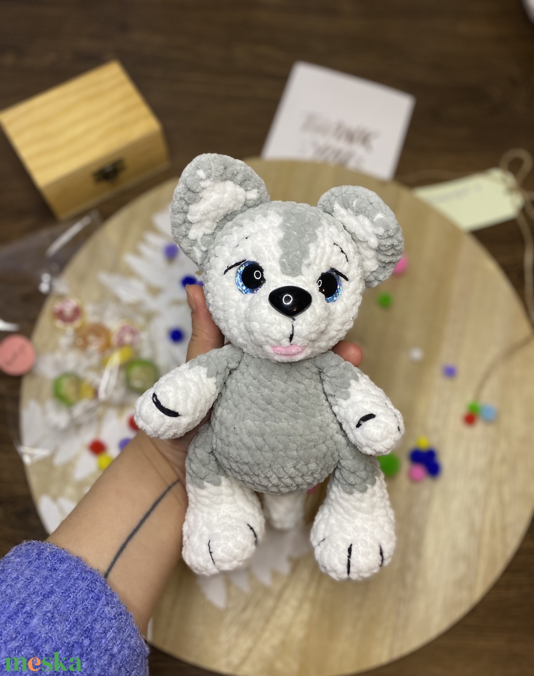 Husky kutya  - játék & sport - plüssállat & játékfigura - kutya - Meska.hu