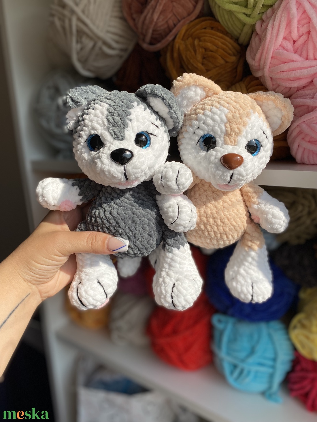 Husky kutya  - játék & sport - plüssállat & játékfigura - kutya - Meska.hu