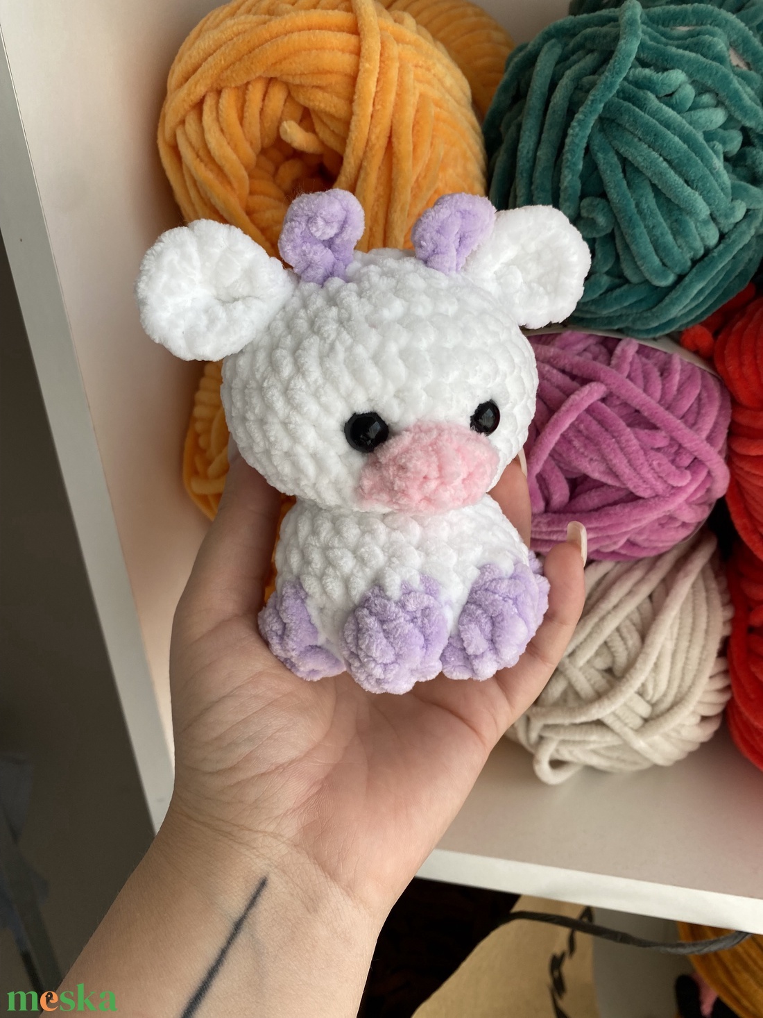 Kis tehén - játék & sport - plüssállat & játékfigura - más figura - Meska.hu