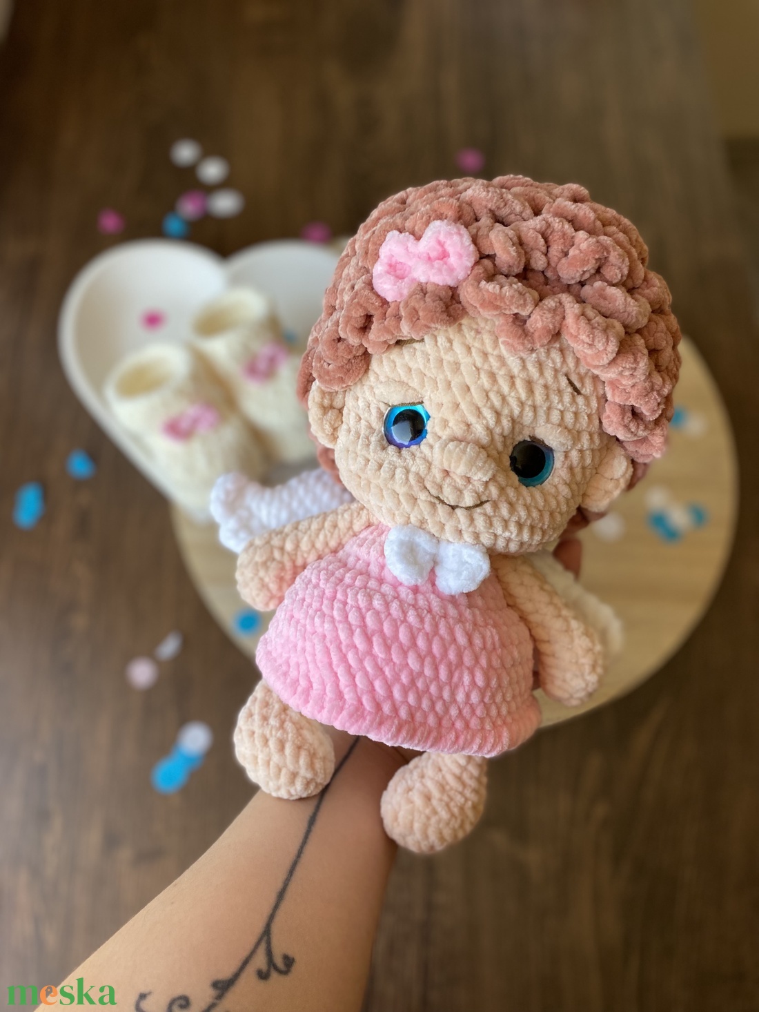 Horgolt angyal - játék & sport - plüssállat & játékfigura - más figura - Meska.hu