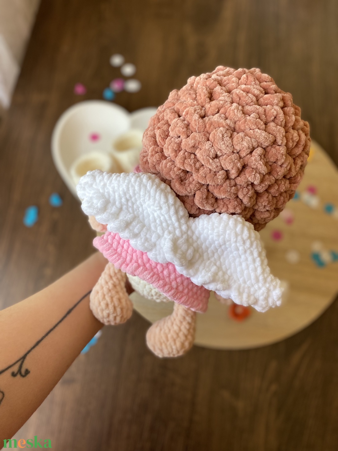 Horgolt angyal - játék & sport - plüssállat & játékfigura - más figura - Meska.hu