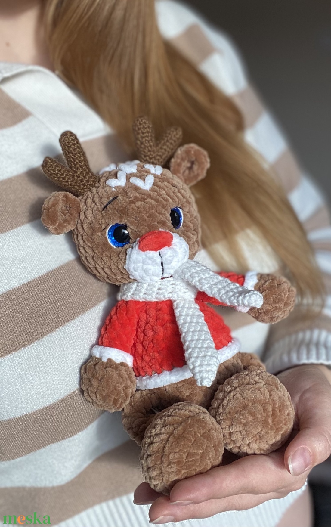 Szarvas - játék & sport - plüssállat & játékfigura - más figura - Meska.hu