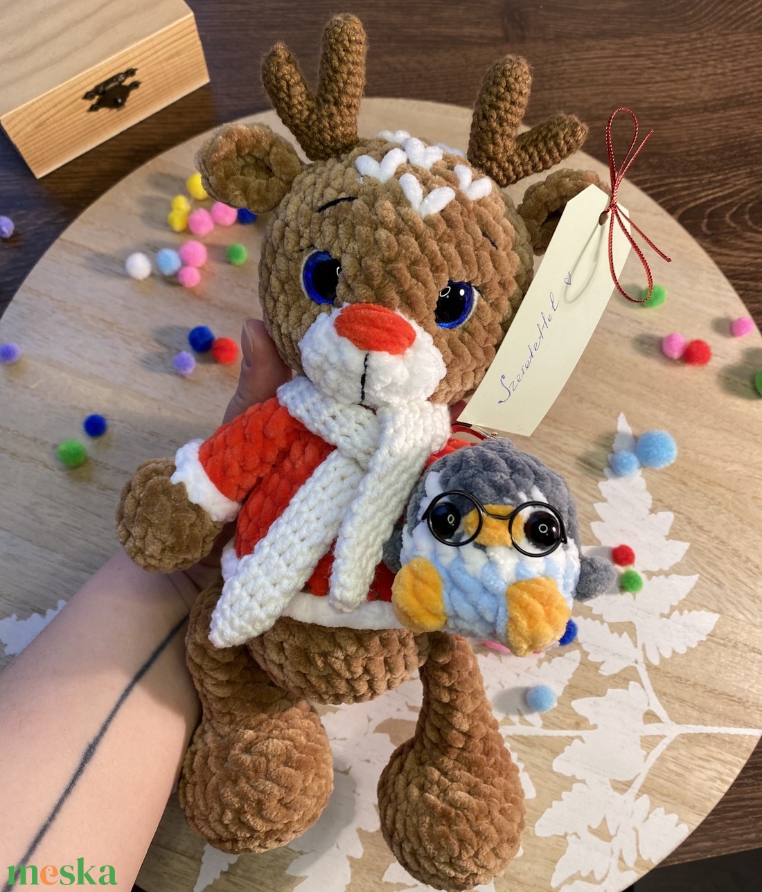 Szarvas - játék & sport - plüssállat & játékfigura - más figura - Meska.hu