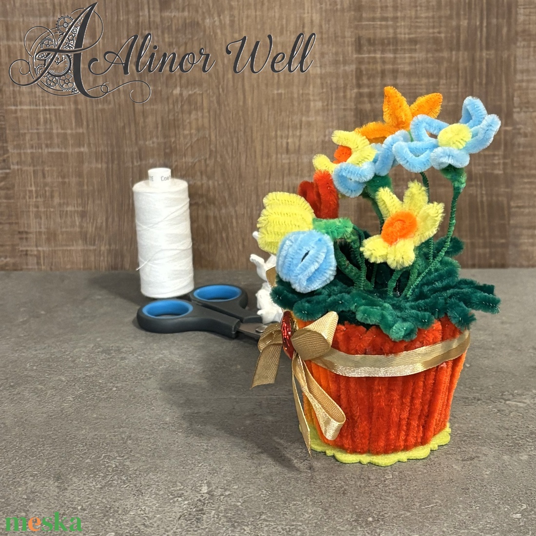 Virágok cserépben szívesen - otthon & életmód - virágdekoráció - virágdíszek - asztali virágdísz - Meska.hu