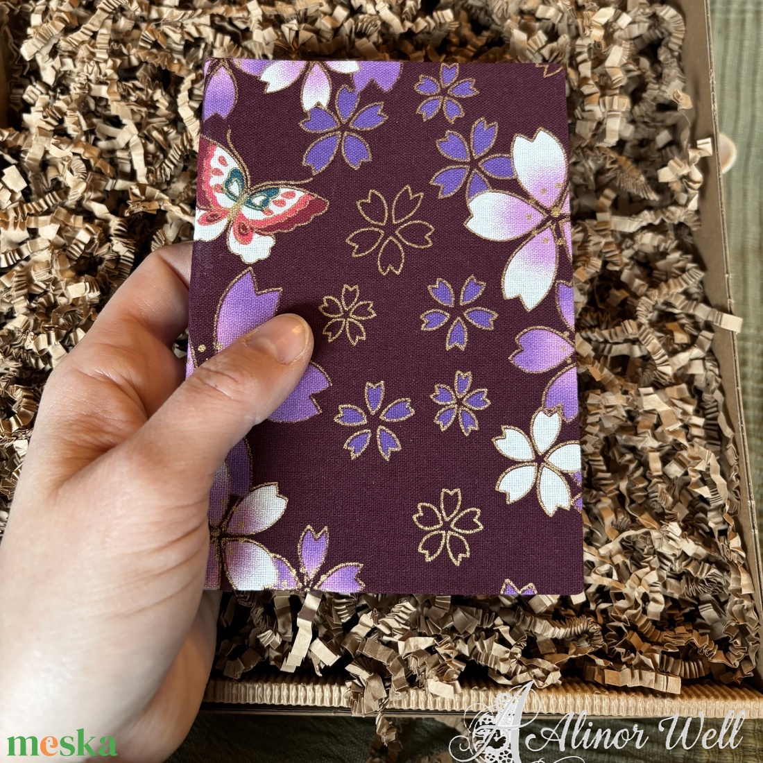 Cseresznyevirág füzet - otthon & életmód - papír, írószer - jegyzetfüzet & napló - Meska.hu