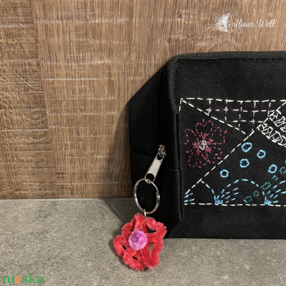 Sashiko tolltartó szitakötővel - otthon & életmód - papír, írószer - tolltartó & ceruzatekercs - Meska.hu