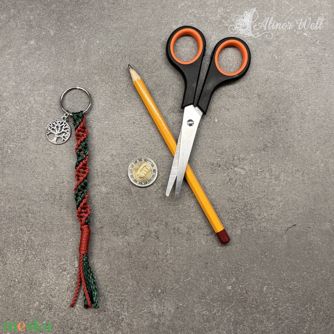 Kettős spirál kulcstartó - táska & tok - kulcstartó & táskadísz - táskadísz - Meska.hu