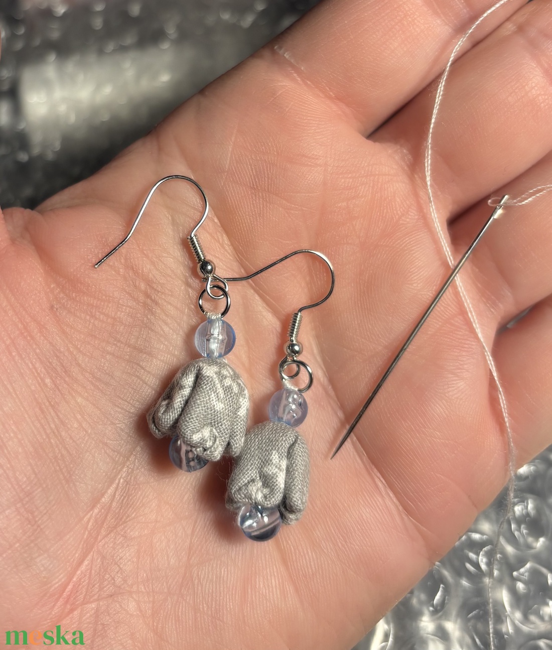 Latkan fülbevaló - ékszer - fülbevaló - lógó fülbevaló - Meska.hu