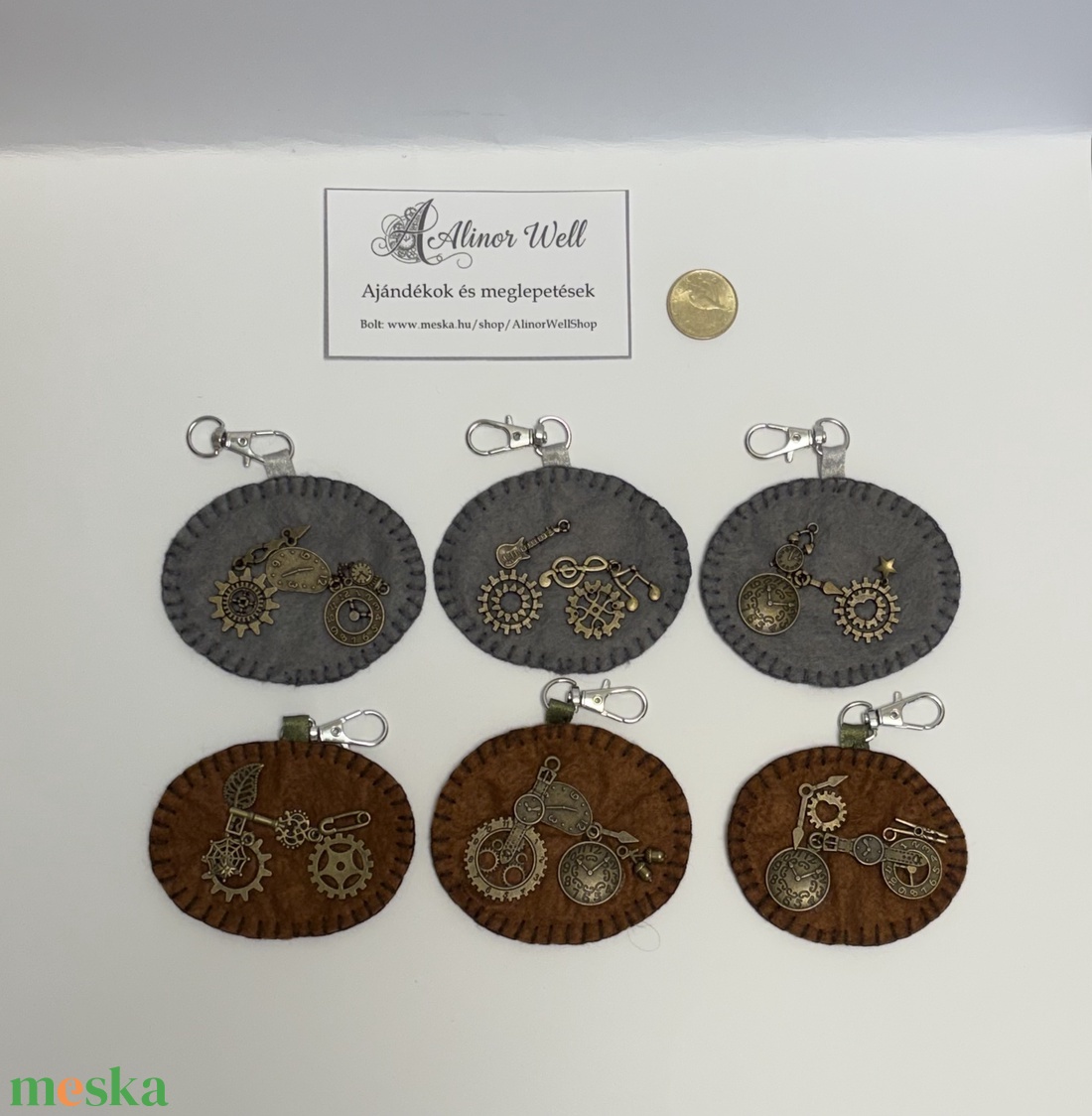 Steampunk motoros kulcstartó dísz - táska & tok - kulcstartó & táskadísz - kulcstartó - Meska.hu