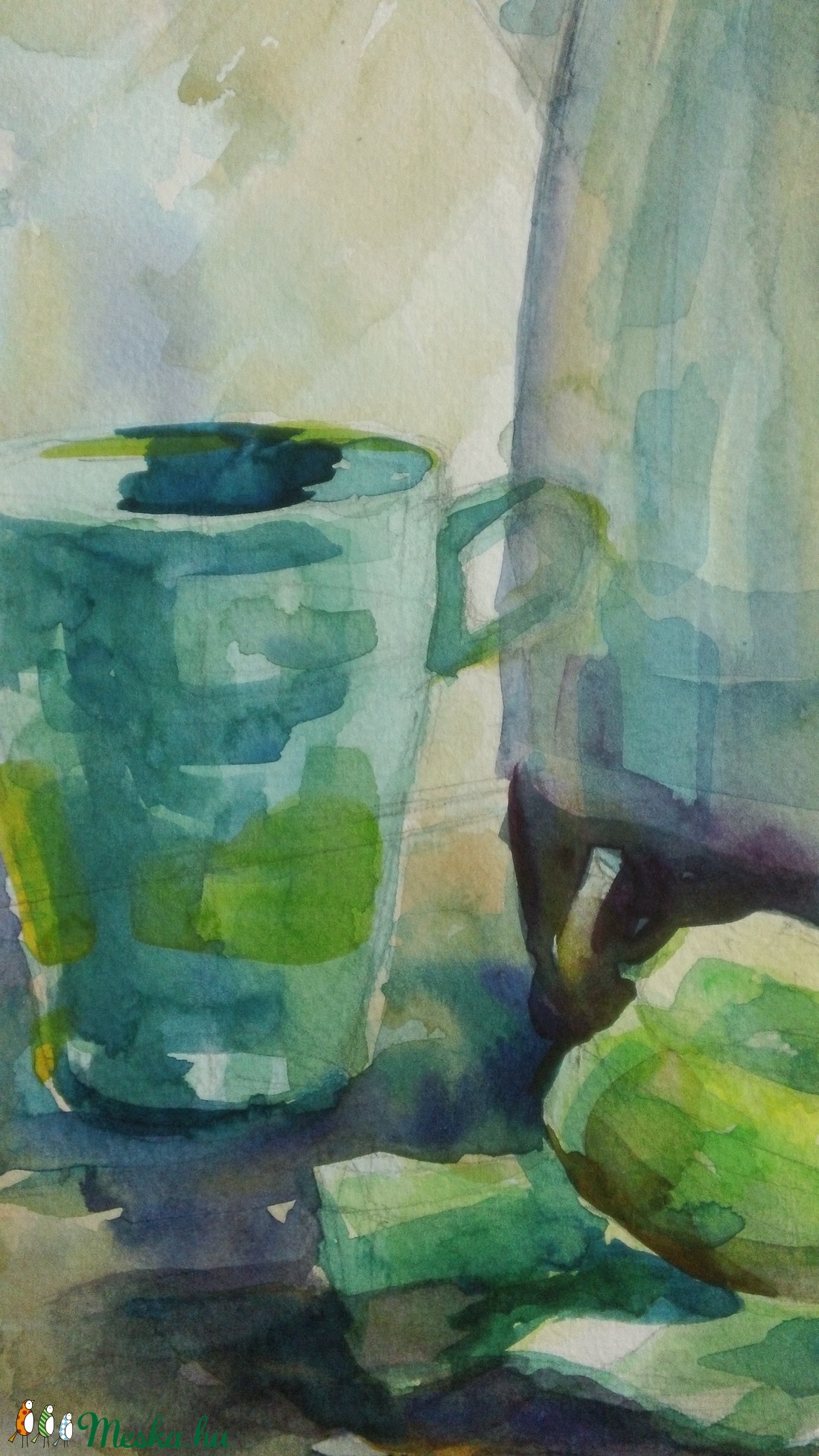 Kitchen Still life, 2020 - művészet - festmény - akvarell - Meska.hu