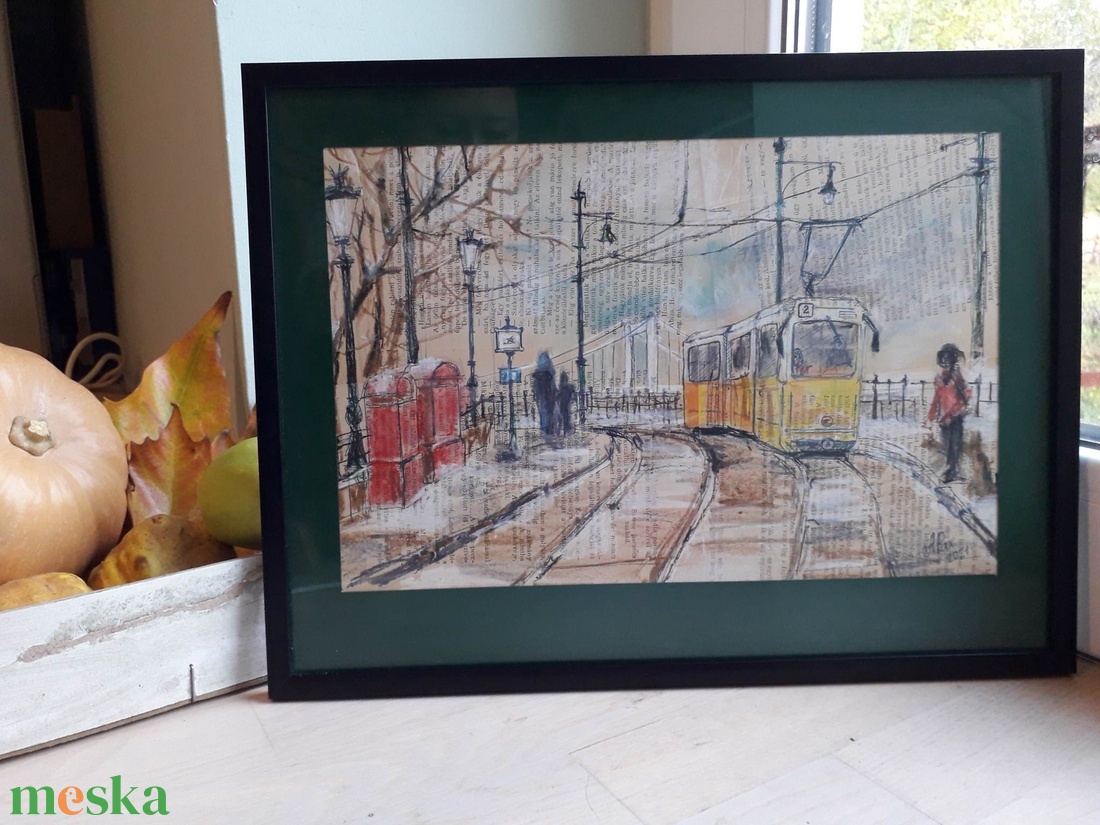 Budapest Tram #2, 2021 - művészet - grafika & illusztráció - ceruzarajz - Meska.hu