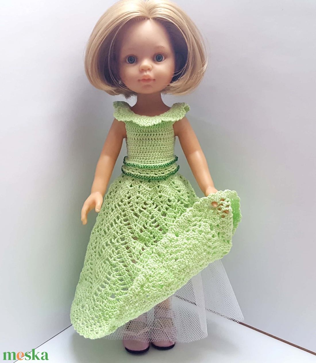 Horgolt Paola Reina babaruha - játék & sport - baba & babaház - babaruha, babakellék - Meska.hu