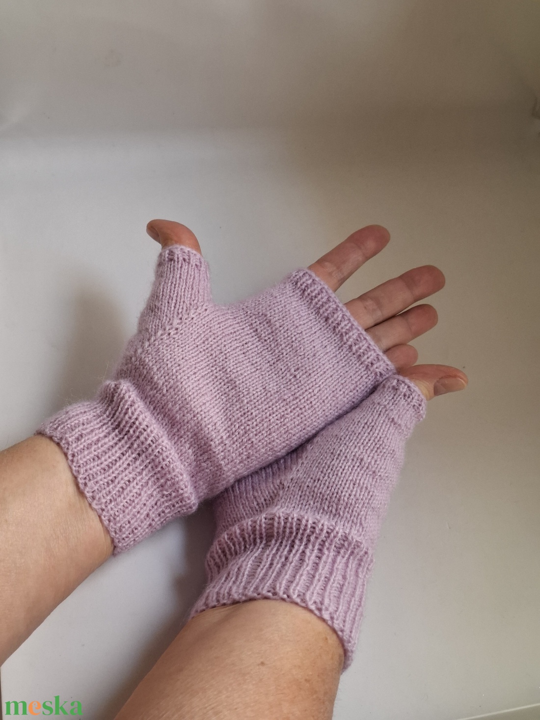 Kézzel kötött kesztyű, kézmelegítő - ruha & divat - sál, sapka, kendő - kesztyű - Meska.hu