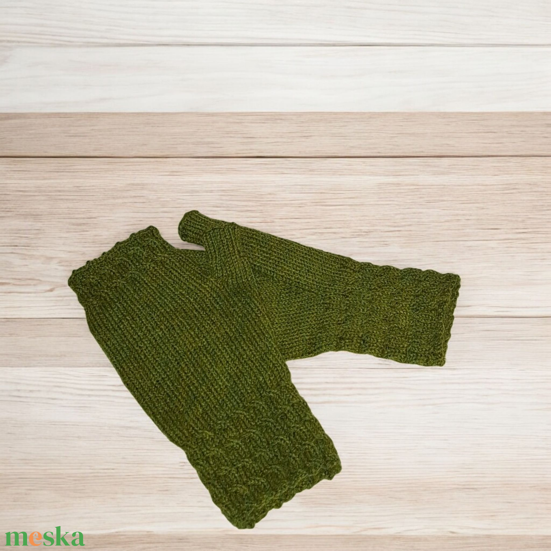 Kézzel kötött kesztyű, kézmelegítő - ruha & divat - sál, sapka, kendő - kesztyű - Meska.hu