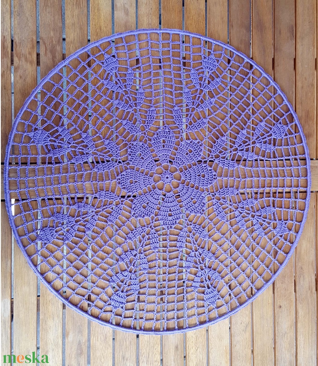 Horgolt falidísz, függődísz, ablakdísz, fali dekoráció 50 cm - otthon & életmód - dekoráció - fali és függő dekoráció - falra akasztható dekor - Meska.hu