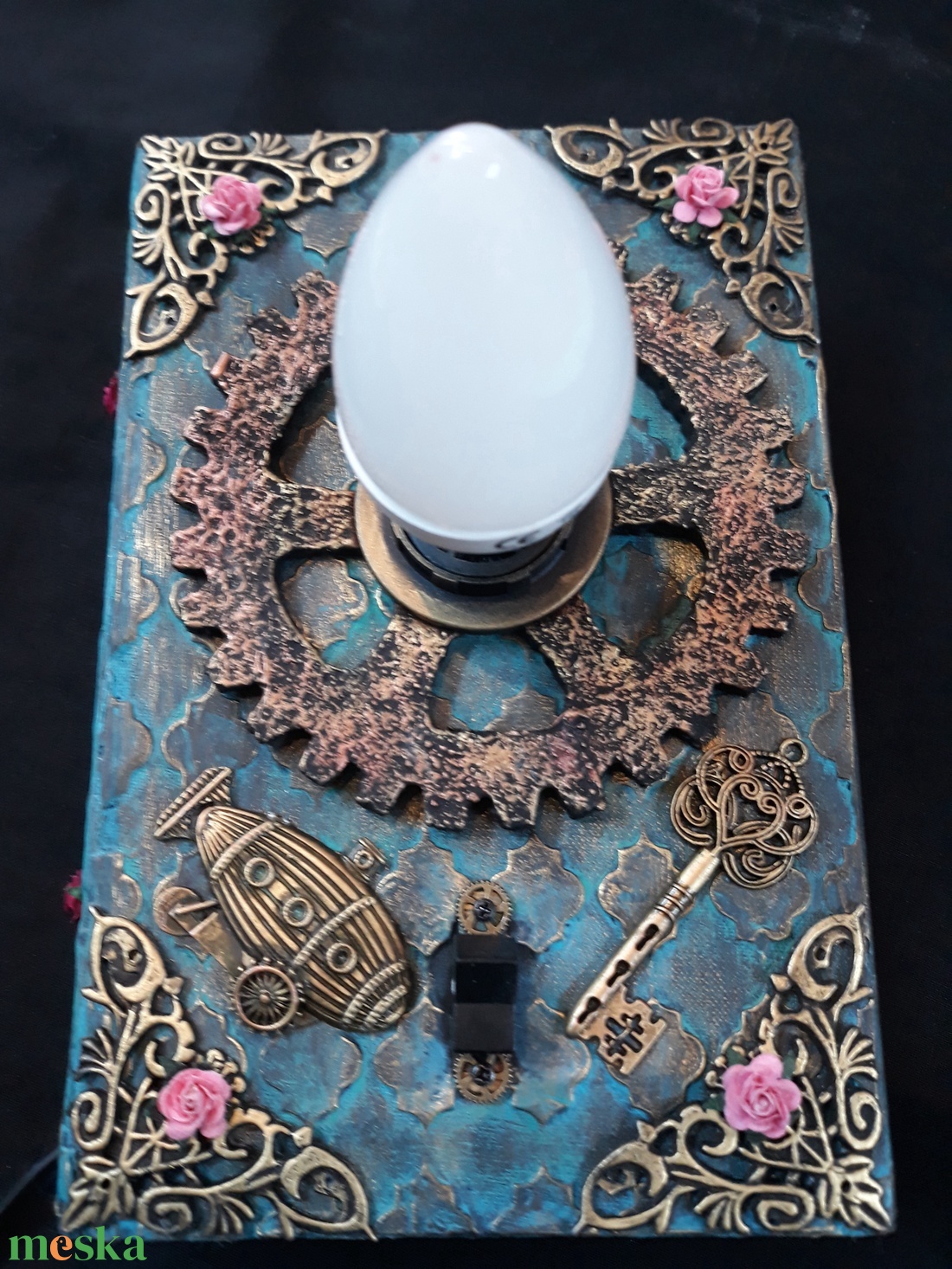 Steampunk stílusú könyvlámpa - otthon & életmód - lámpa - asztali lámpa - Meska.hu Steampunk stílusú könyvlámpa - otthon & életmód - lámpa - asztali lámpa - Meska.hu