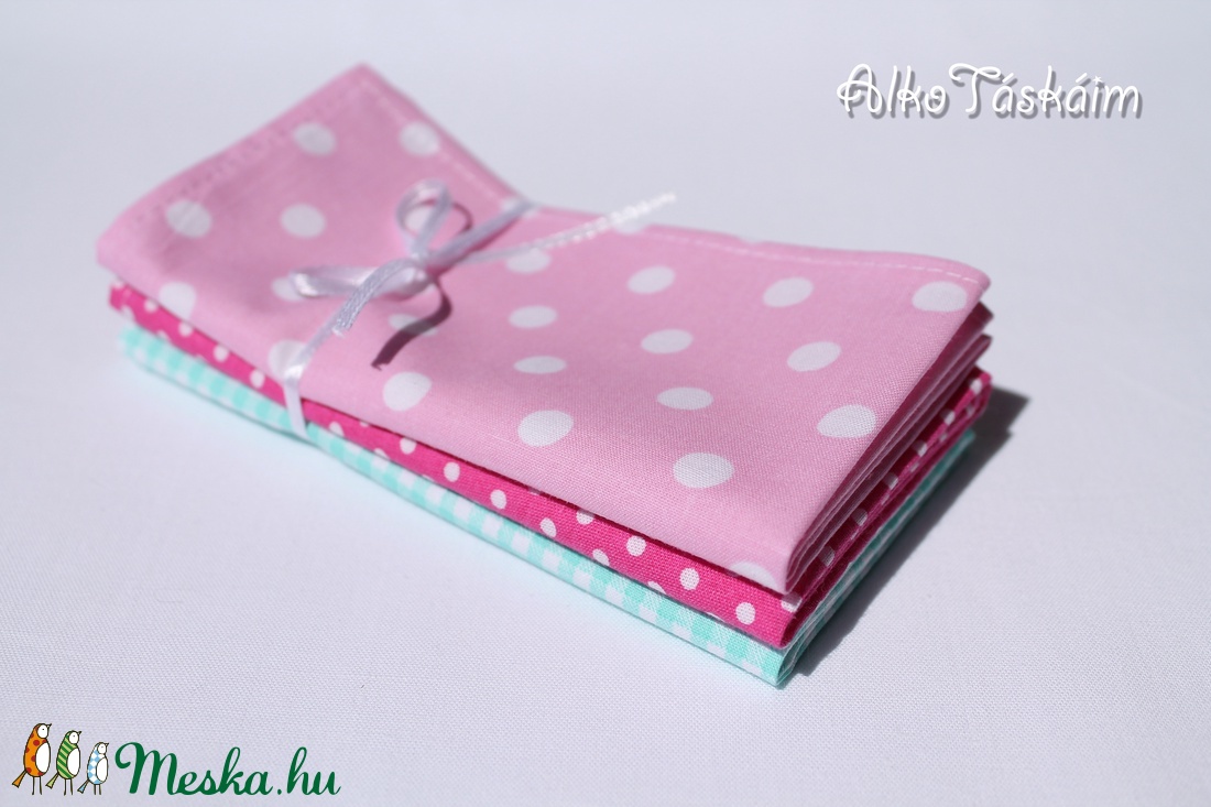 3 db textil zsebkendő egy csomagban - - Meska.hu 3 db textil zsebkendő egy csomagban - - Meska.hu