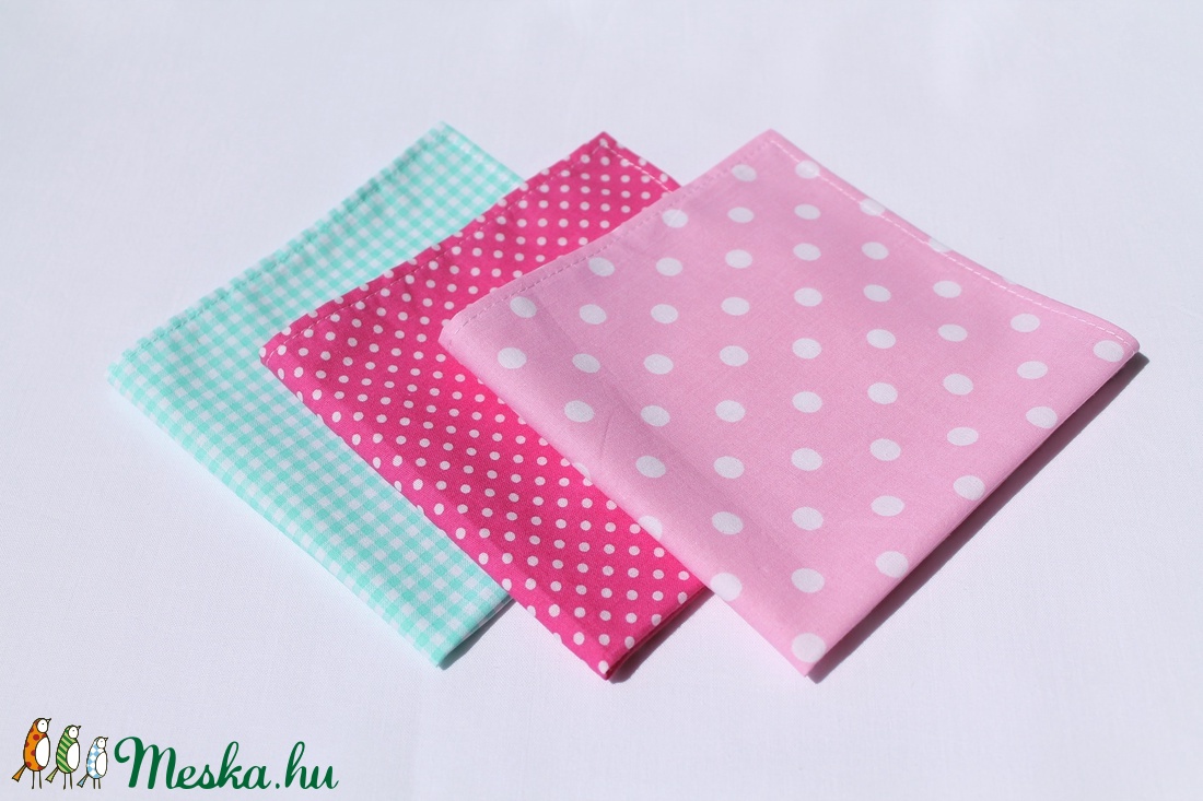 3 db textil zsebkendő egy csomagban - - Meska.hu 3 db textil zsebkendő egy csomagban - - Meska.hu