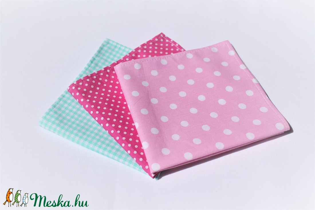 3 db textil zsebkendő egy csomagban - - Meska.hu 3 db textil zsebkendő egy csomagban - - Meska.hu