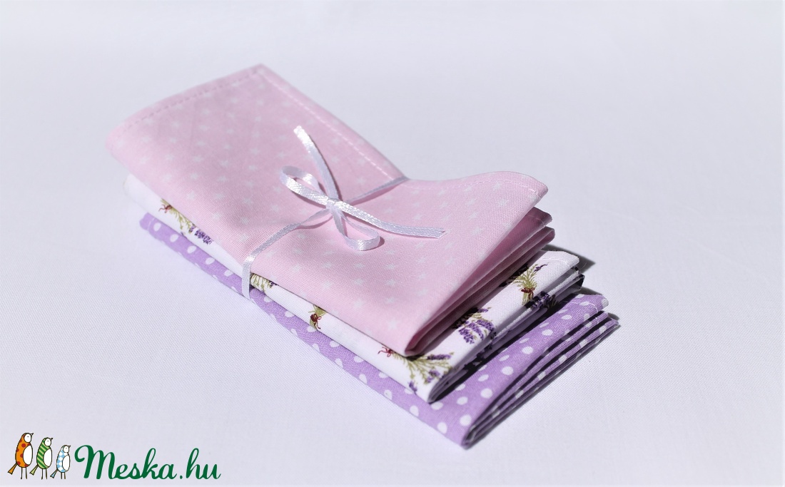 3 db textil zsebkendő egy csomagban -  - Meska.hu