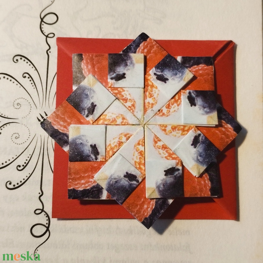 Teapapírból hajtogatott origami könyvjelző - könyv & zene - könyvjelző - Meska.hu Teapapírból hajtogatott origami könyvjelző - könyv & zene - könyvjelző - Meska.hu