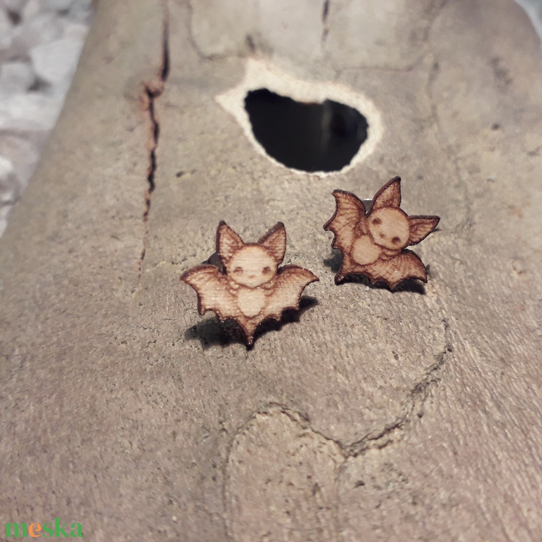 Denevér fülbevaló - ékszer - fülbevaló - fülékszer - Meska.hu