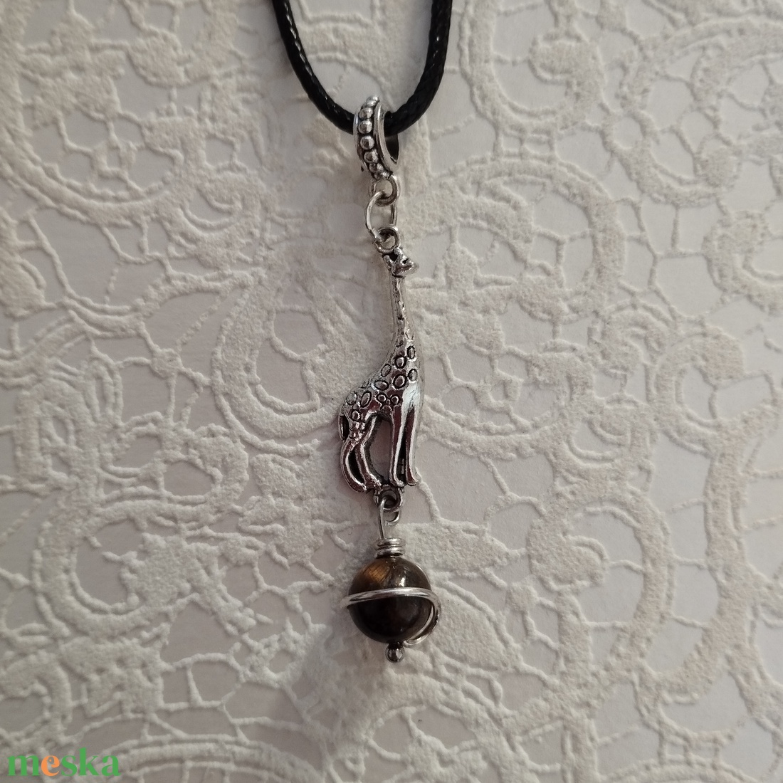 Zsiráf medál - ékszer - nyaklánc - medál - Meska.hu