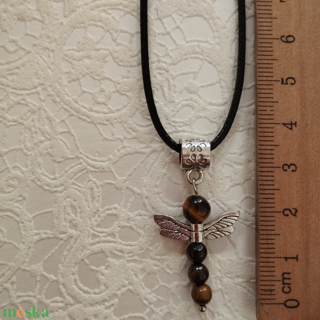 Szitakötő medál - ékszer - nyaklánc - medál - Meska.hu