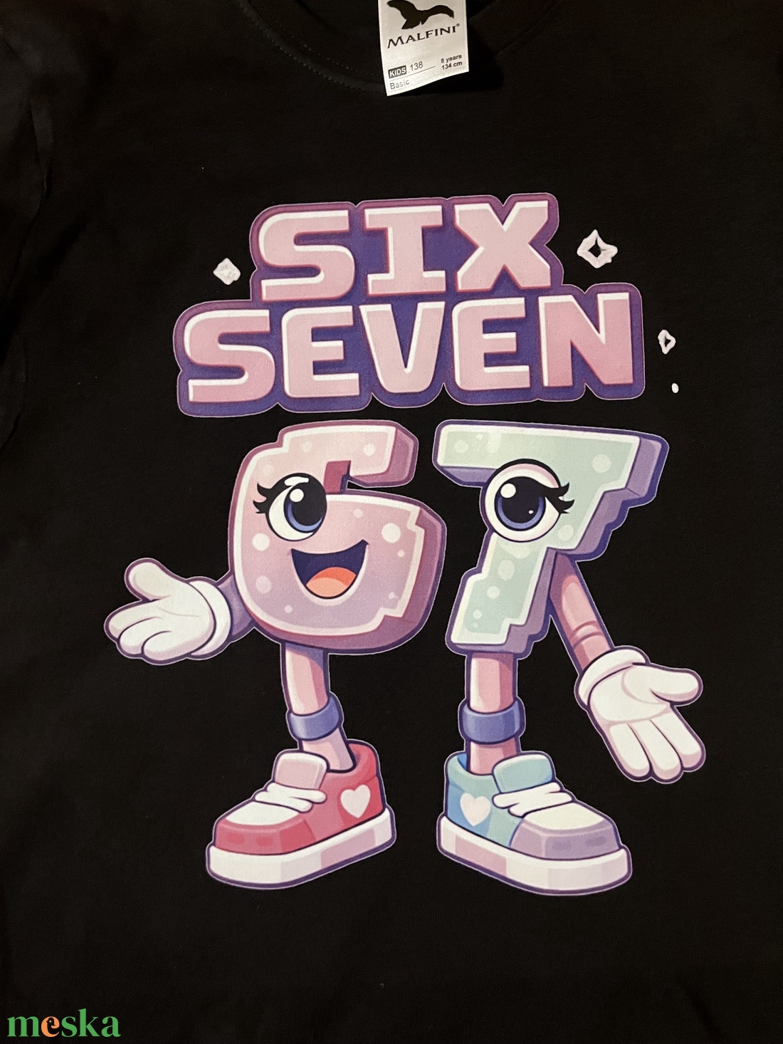 Six seven póló  - ruha & divat - gyerekruha - póló - Meska.hu