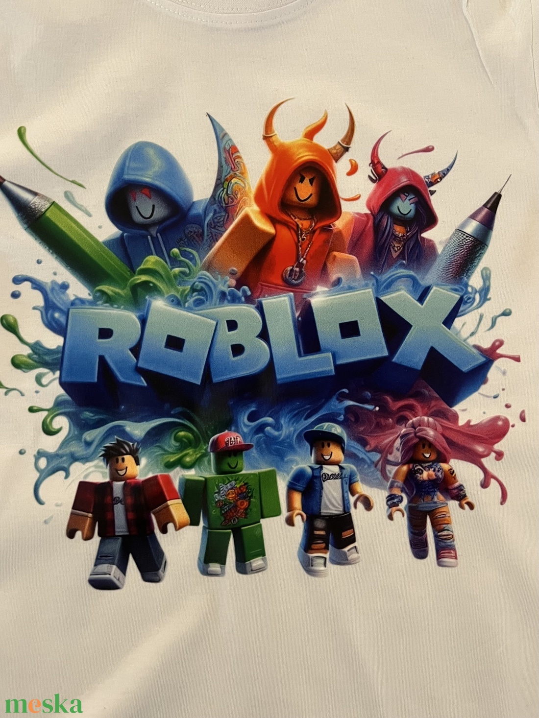 Roblox póló  - ruha & divat - gyerekruha - póló - Meska.hu