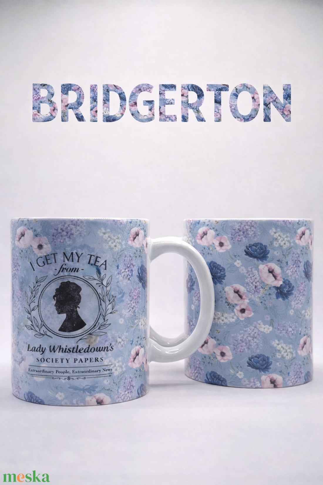 Bridgerton bögre  - otthon & életmód - konyhafelszerelés, tálalás - tálalás - bögre & csésze - Meska.hu