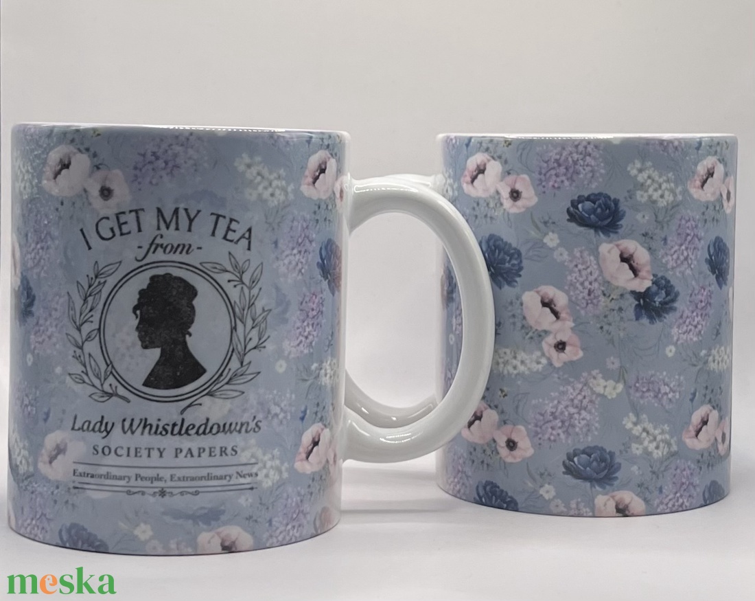 Bridgerton bögre  - otthon & életmód - konyhafelszerelés, tálalás - tálalás - bögre & csésze - Meska.hu