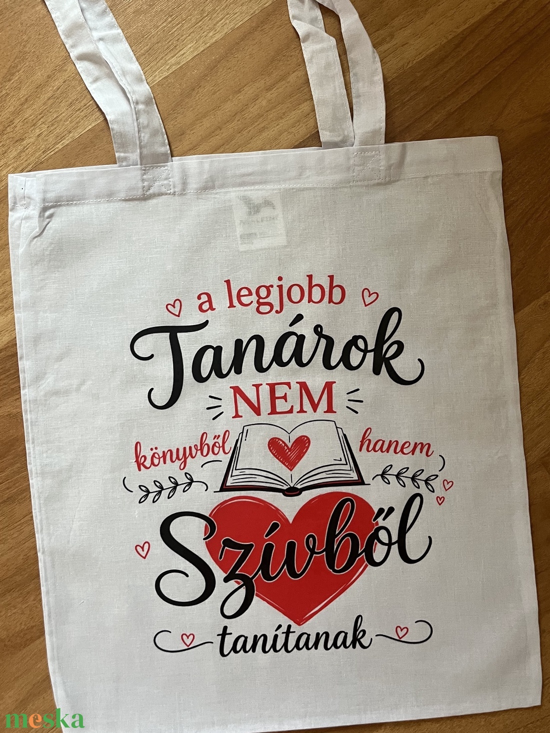 Vászontáska tanároknak  - táska & tok - bevásárlás & shopper táska - shopper, textiltáska, szatyor - Meska.hu