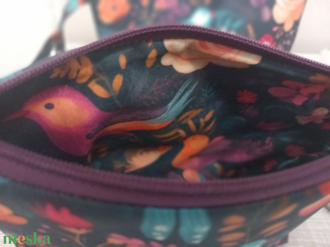 Türkiz madárkás  neszesszer szett  Karácsonyi ajándék bevezető áron  - táska & tok - neszesszer - Meska.hu