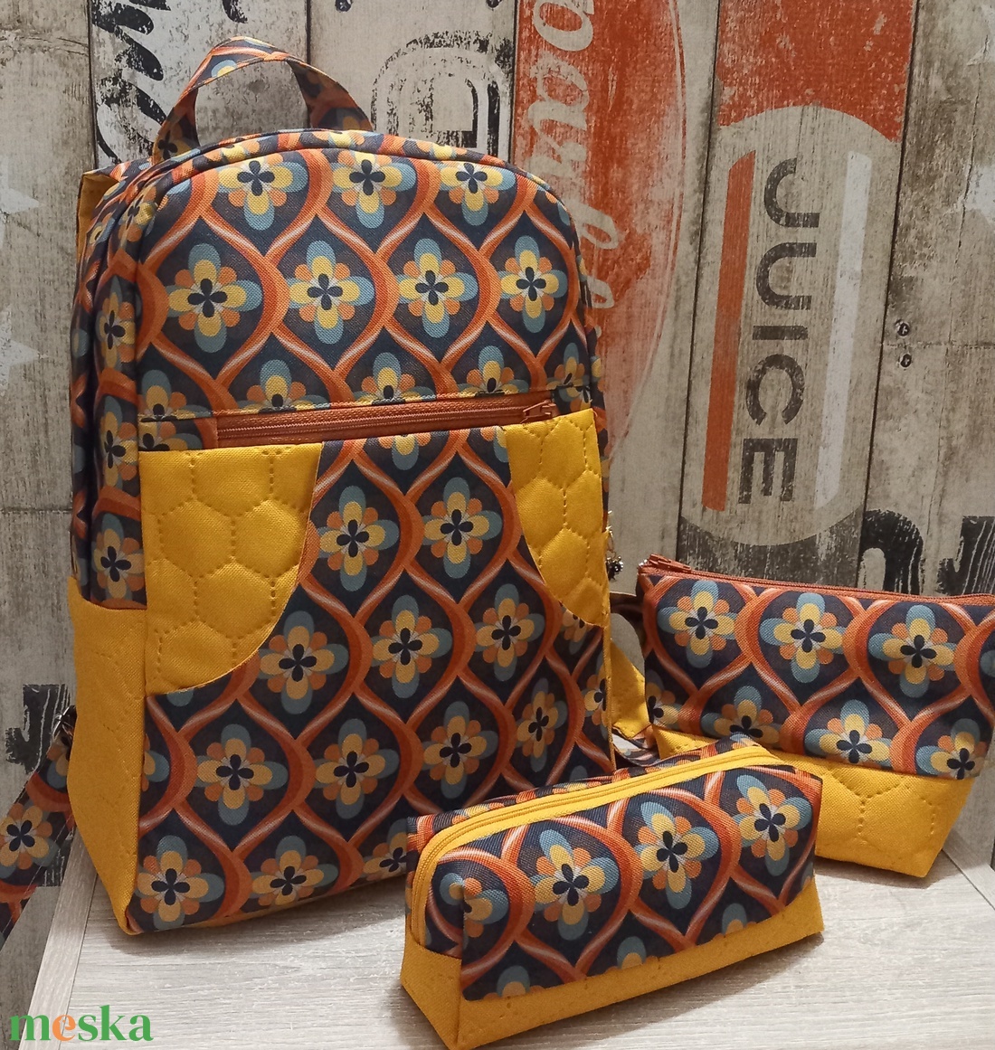 Retro  táska   szett  - táska & tok - bevásárlás & shopper táska - kenyeres zsák - Meska.hu