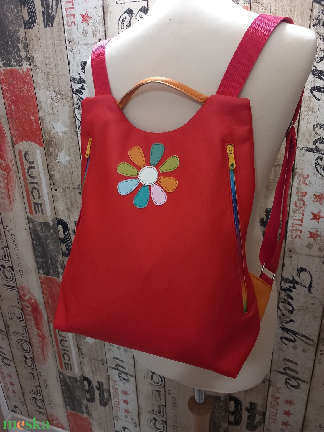 Flowers Flow hátizsák  - táska & tok - hátizsák - hátizsák - Meska.hu