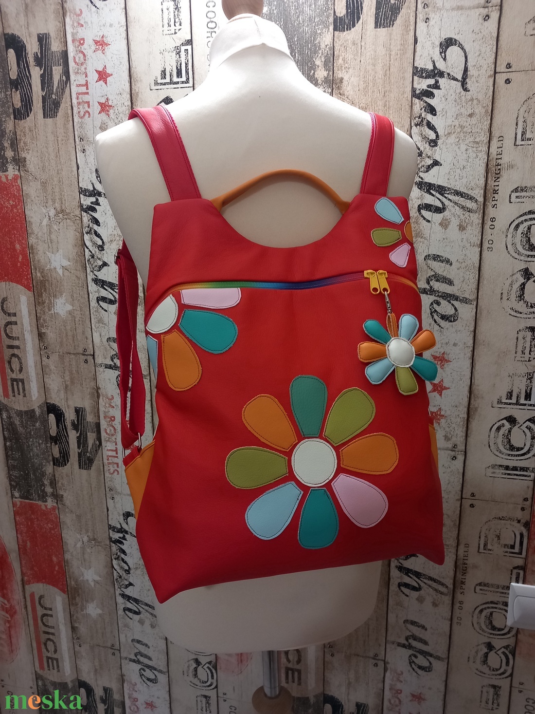 Flowers Flow hátizsák  - táska & tok - hátizsák - hátizsák - Meska.hu