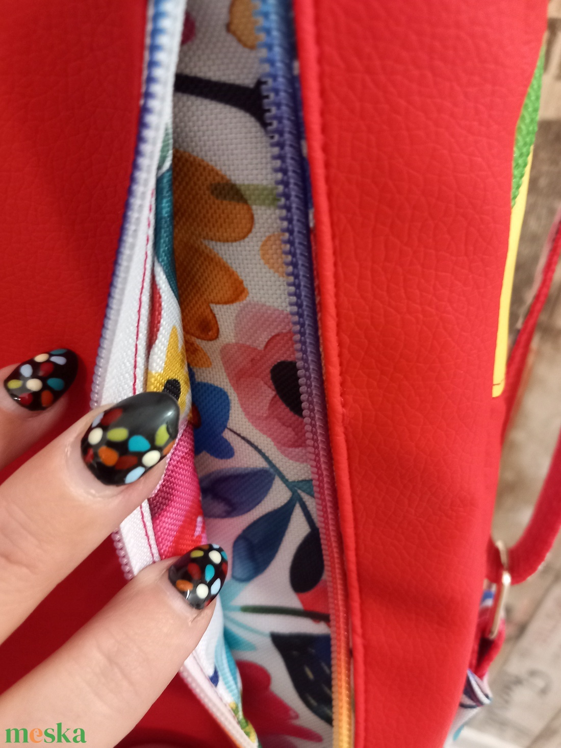 Flowers Flow hátizsák  - táska & tok - hátizsák - hátizsák - Meska.hu