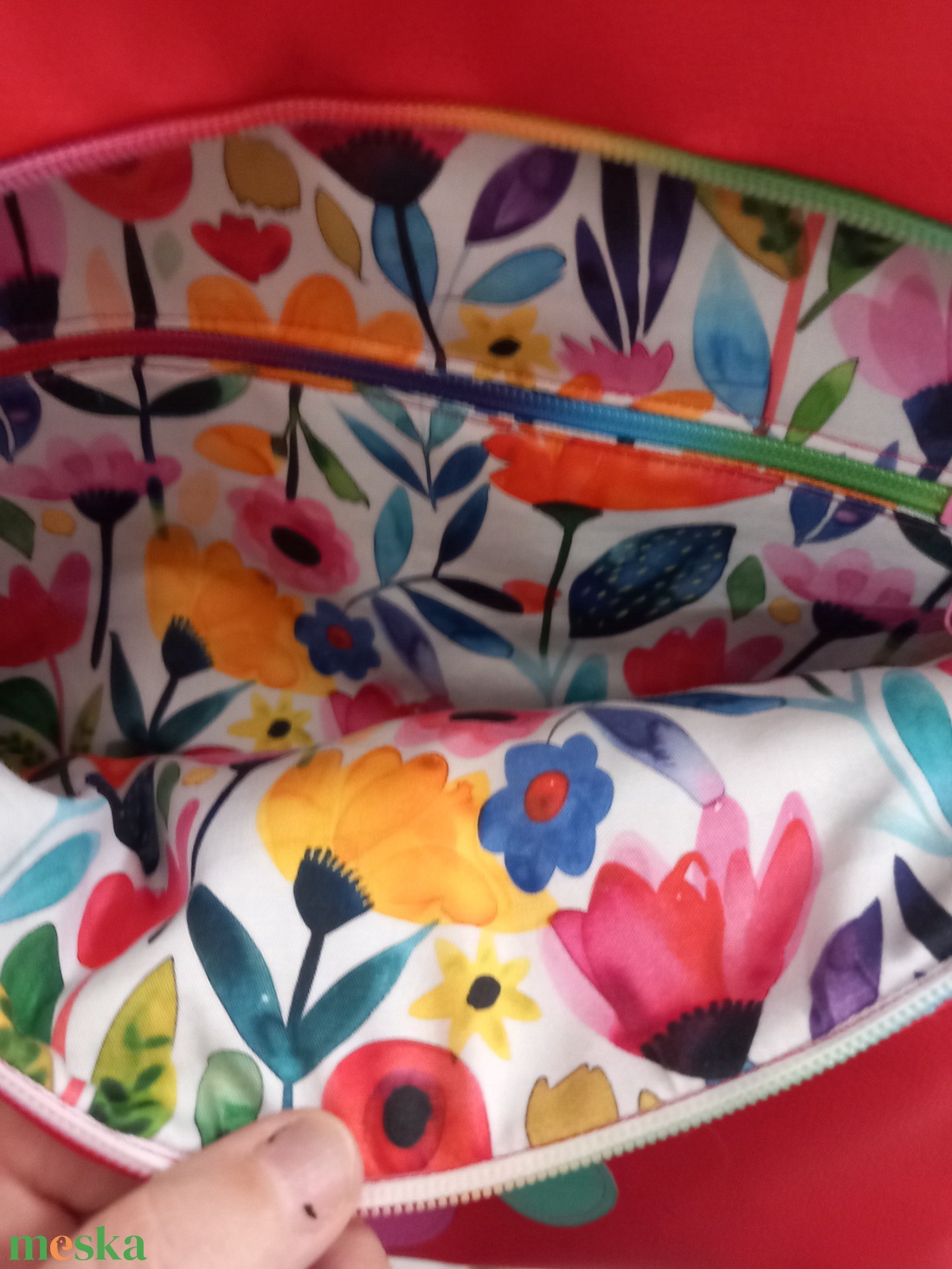 Flowers Flow hátizsák  - táska & tok - hátizsák - hátizsák - Meska.hu