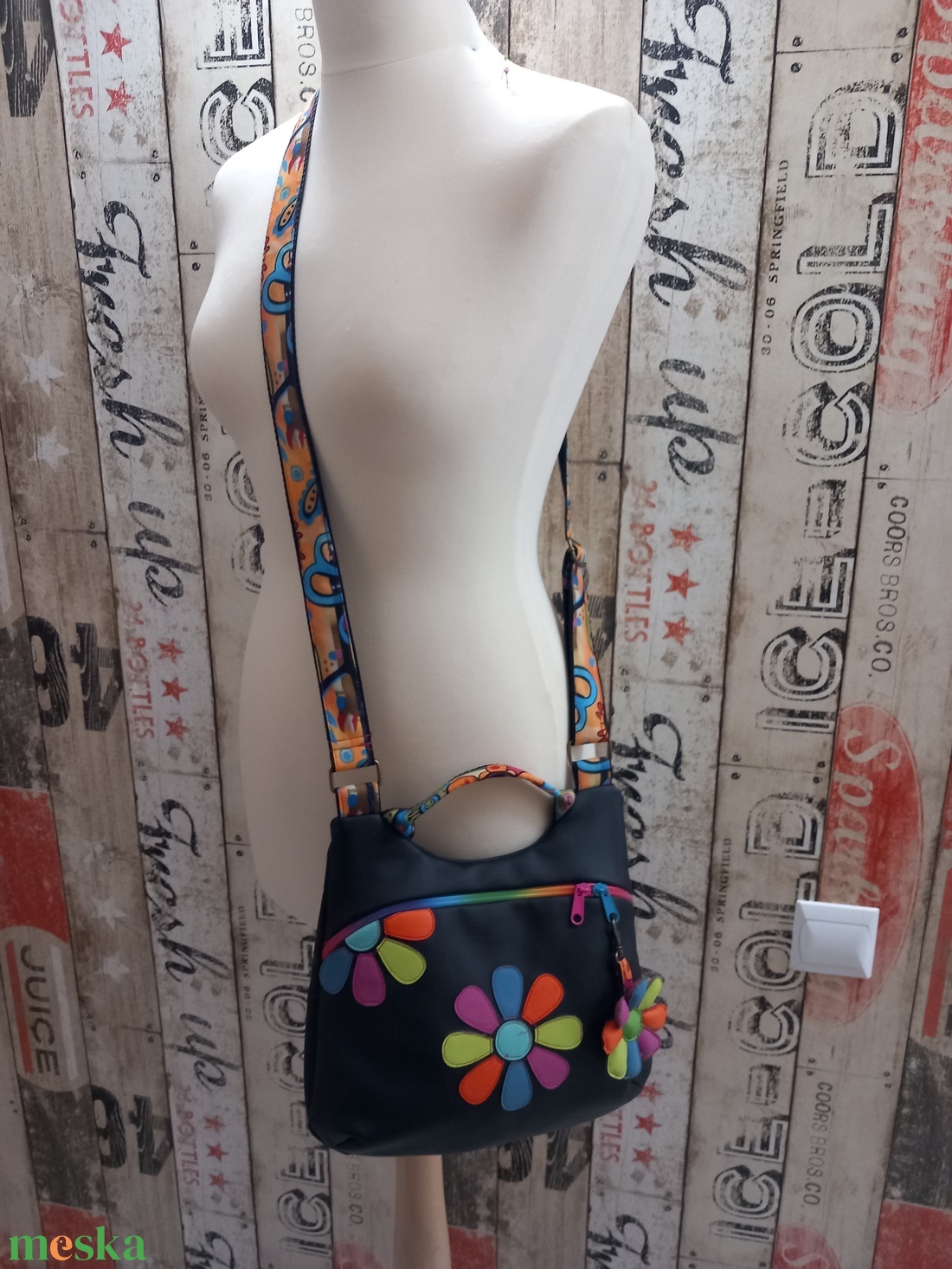 Húsvéti Akció Miniflower crossby Táska  - táska & tok - kézitáska & válltáska - tarisznya - Meska.hu