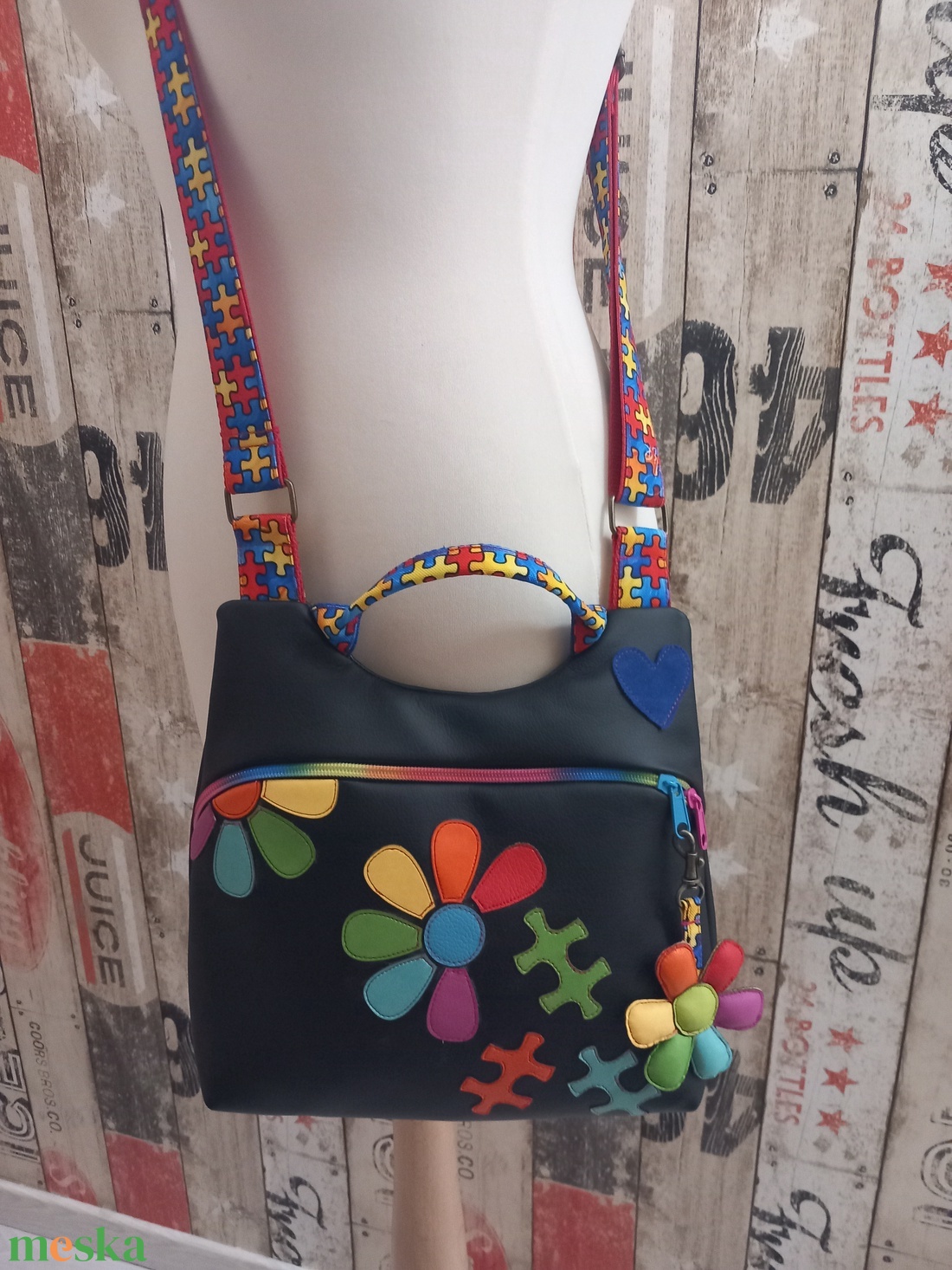 Autizmus tudatosság crossby Táska  - táska & tok - kézitáska & válltáska - tarisznya - Meska.hu