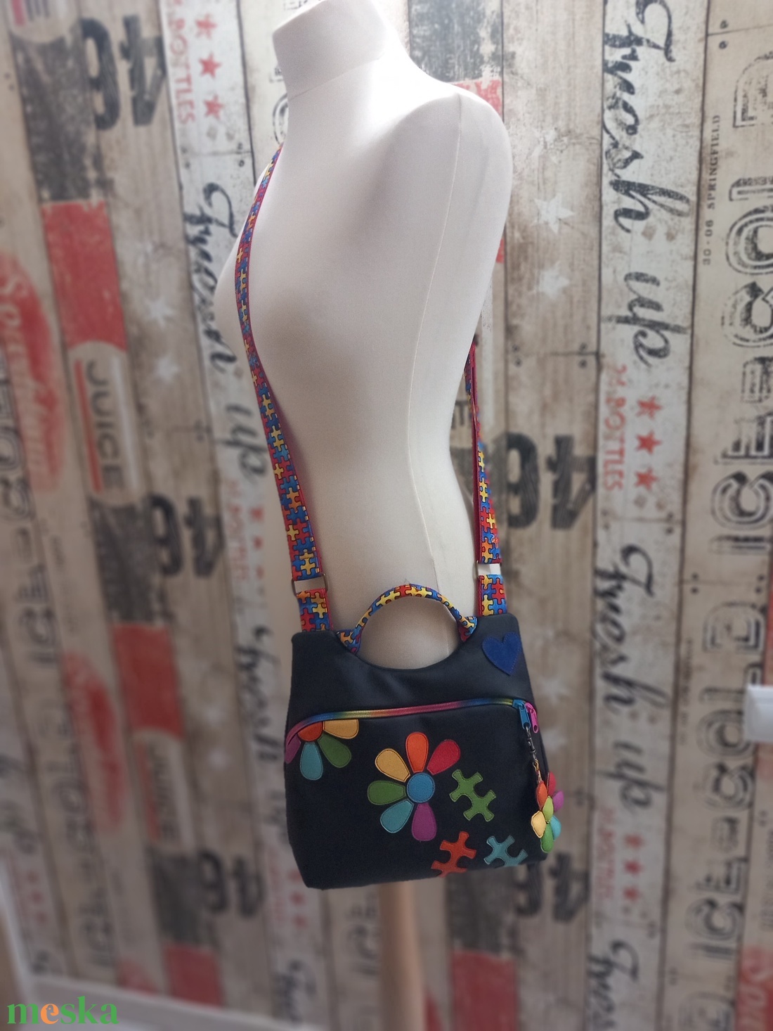 Autizmus tudatosság crossby Táska  - táska & tok - kézitáska & válltáska - tarisznya - Meska.hu