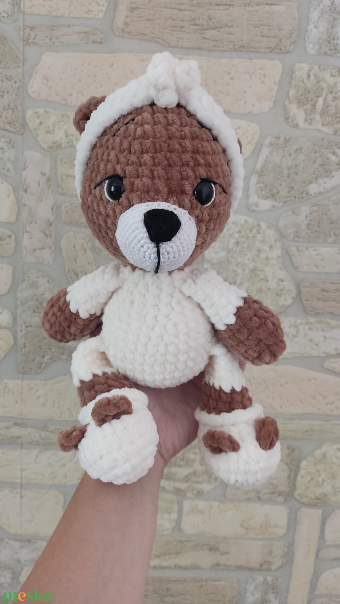 Amigurumi pizsamás maci - játék & sport - plüssállat & játékfigura - maci - Meska.hu Amigurumi pizsamás maci - játék & sport - plüssállat & játékfigura - maci - Meska.hu