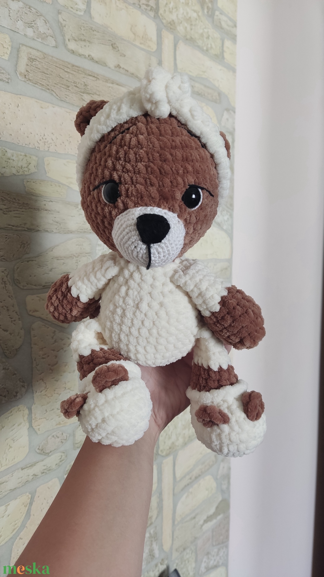 Amigurumi pizsamás maci - játék & sport - plüssállat & játékfigura - maci - Meska.hu Amigurumi pizsamás maci - játék & sport - plüssállat & játékfigura - maci - Meska.hu