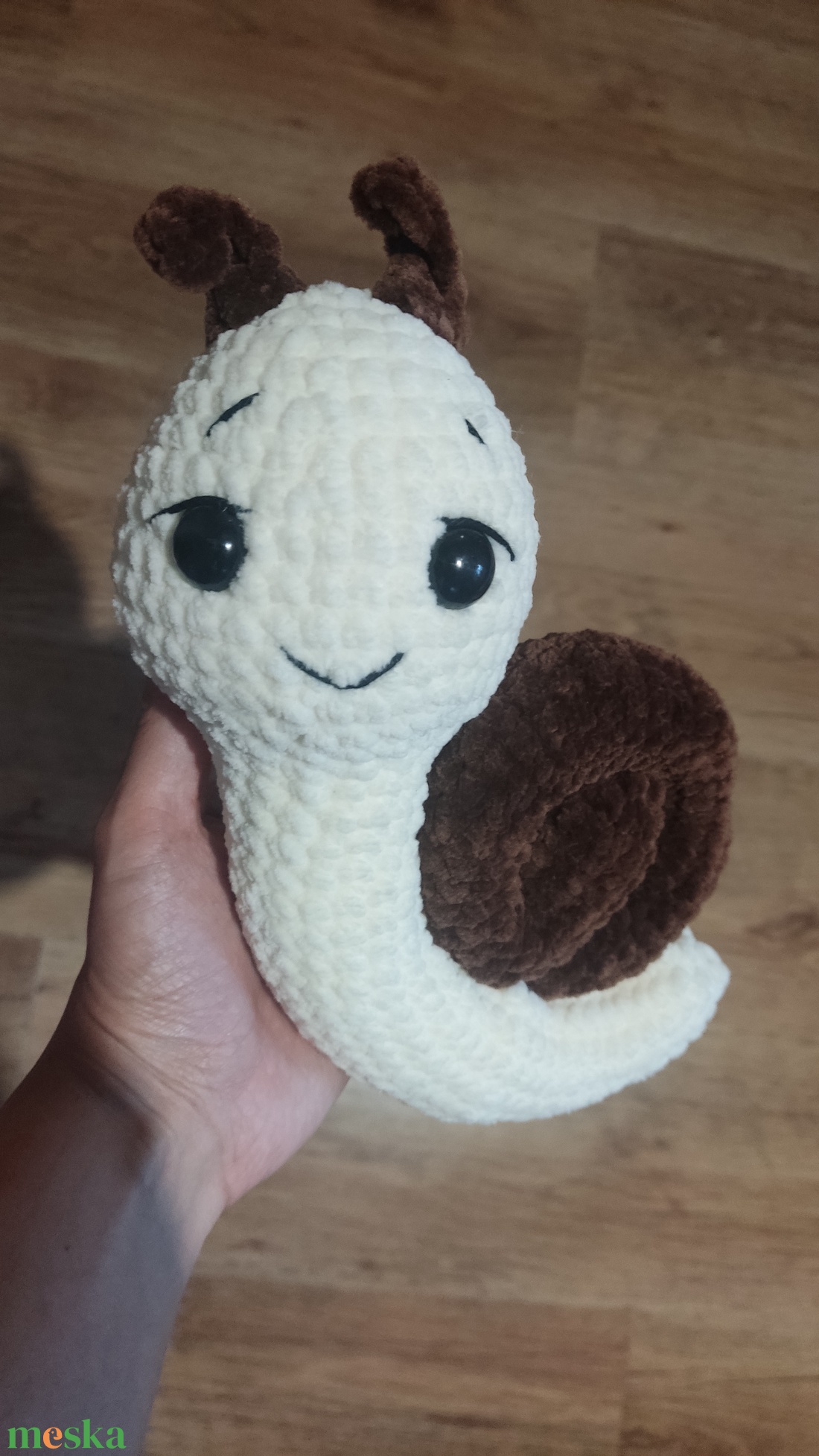 Amigurumi kakaós csiga - játék & sport - plüssállat & játékfigura - csiga - Meska.hu Amigurumi kakaós csiga - játék & sport - plüssállat & játékfigura - csiga - Meska.hu